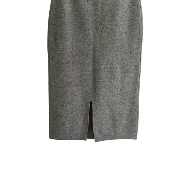 Zara 100% Wool Beige Ribbed Midi Skirt XL | High-Waisted, Sustainable Winter NWT - Picture 9 of 10